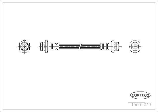 Corteco 19035043 - Jarruletku inparts.fi