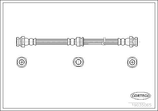 Corteco 19035065 - Jarruletku inparts.fi