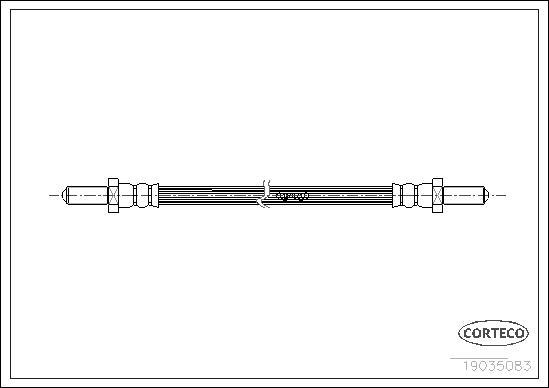 Corteco 19035083 - Jarruletku inparts.fi