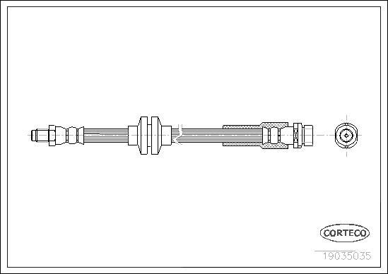 Corteco 19035035 - Jarruletku inparts.fi