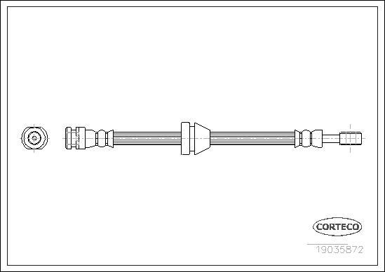 Corteco 19035872 - Jarruletku inparts.fi