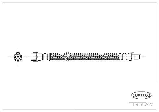 Corteco 19035290 - Jarruletku inparts.fi