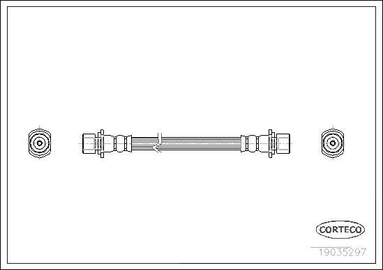 Corteco 19035297 - Jarruletku inparts.fi