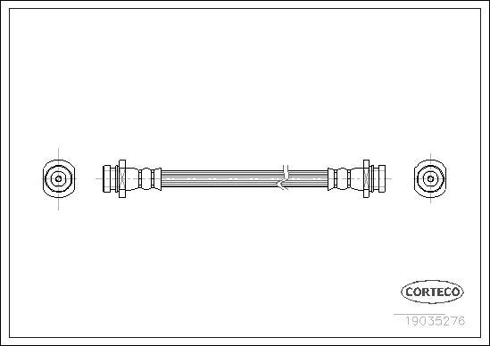 Corteco 19035276 - Jarruletku inparts.fi