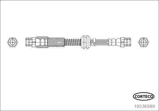 Corteco 19036999 - Jarruletku inparts.fi