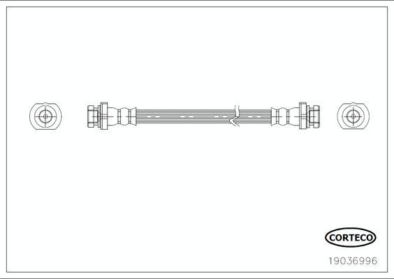 Corteco 19036996 - Jarruletku inparts.fi