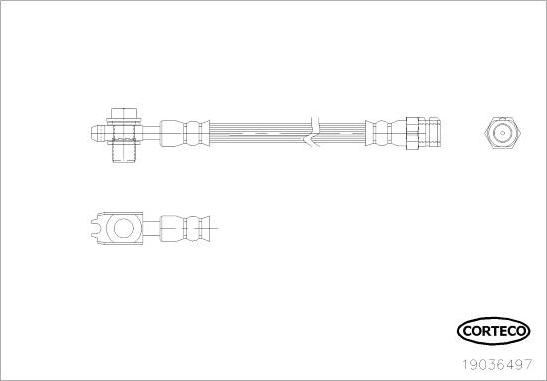 Corteco 19036497 - Jarruletku inparts.fi