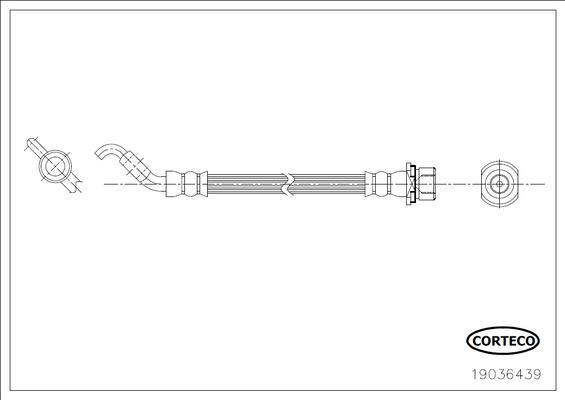 Corteco 19036439 - Jarruletku inparts.fi