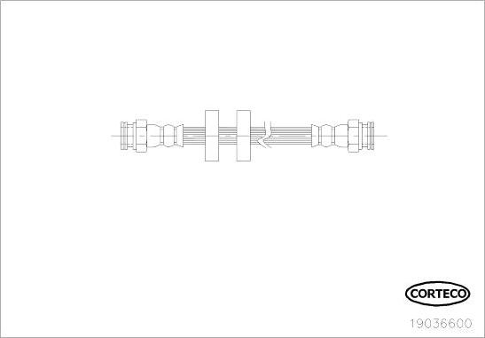 Corteco 19036600 - Jarruletku inparts.fi