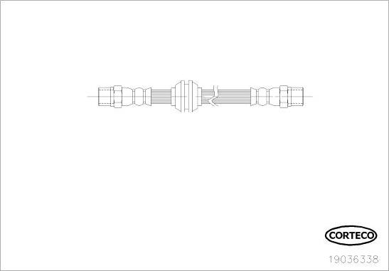 Corteco 19036338 - Jarruletku inparts.fi