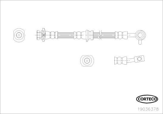 Corteco 19036378 - Jarruletku inparts.fi