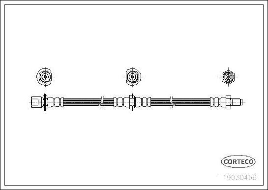 Corteco 19030469 - Jarruletku inparts.fi