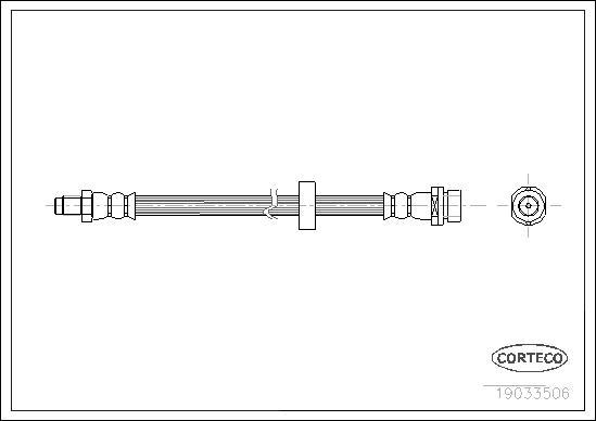 Corteco 19033506 - Jarruletku inparts.fi