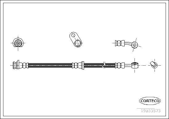 Corteco 19033573 - Jarruletku inparts.fi