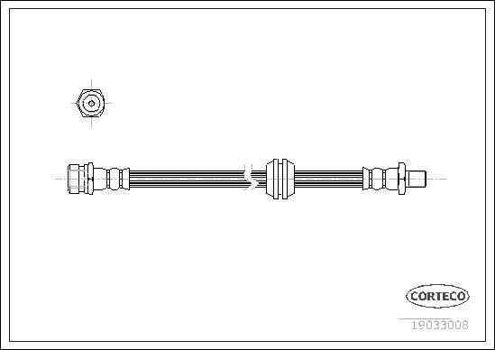 Corteco 19033008 - Jarruletku inparts.fi