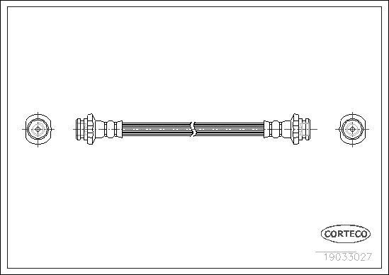 Corteco 19033027 - Jarruletku inparts.fi