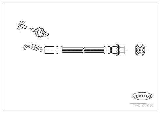 Corteco 19032918 - Jarruletku inparts.fi