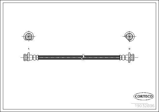 Corteco 19032986 - Jarruletku inparts.fi