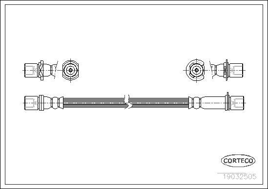 Corteco 19032505 - Jarruletku inparts.fi