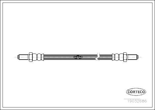 Corteco 19032686 - Jarruletku inparts.fi