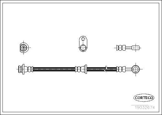 Corteco 19032674 - Jarruletku inparts.fi