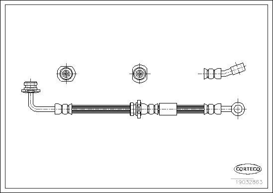 Corteco 19032863 - Jarruletku inparts.fi