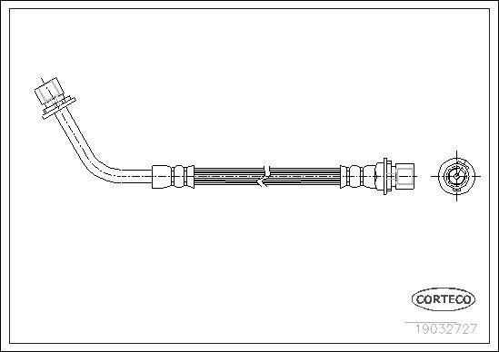 Corteco 19032727 - Jarruletku inparts.fi