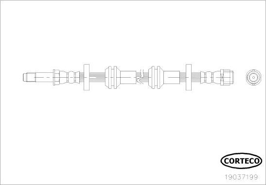 Corteco 19037199 - Jarruletku inparts.fi