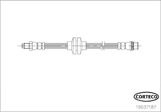 Corteco 19037187 - Jarruletku inparts.fi