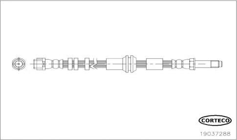 Corteco 19037288 - Jarruletku inparts.fi