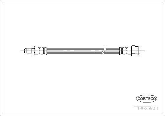 Corteco 19025968 - Jarruletku inparts.fi