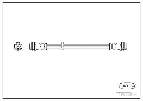 Corteco 19025904 - Jarruletku inparts.fi