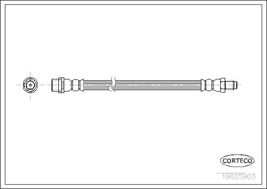 Corteco 19025903 - Jarruletku inparts.fi