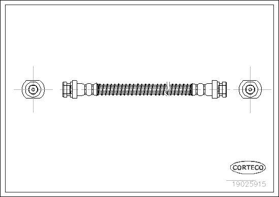 Corteco 19025915 - Jarruletku inparts.fi