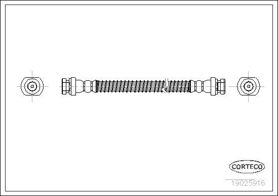 Corteco 19025916 - Jarruletku inparts.fi