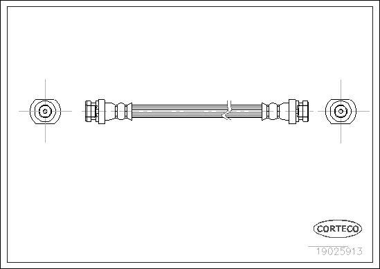 Corteco 19025913 - Jarruletku inparts.fi