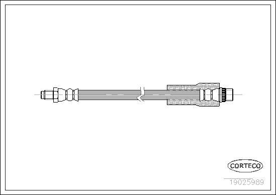 Corteco 19025989 - Jarruletku inparts.fi