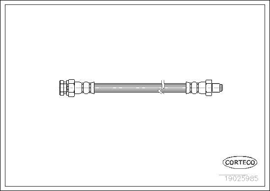 Corteco 19025985 - Jarruletku inparts.fi