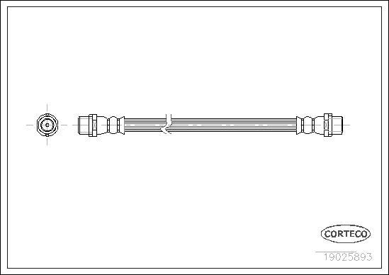 Corteco 19025893 - Jarruletku inparts.fi