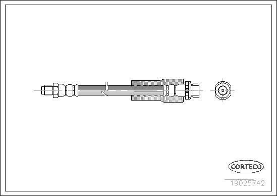 Corteco 19025742 - Jarruletku inparts.fi