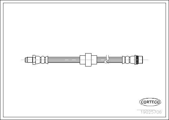 Corteco 19025706 - Jarruletku inparts.fi