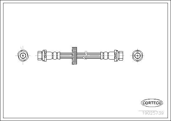 Corteco 19025739 - Jarruletku inparts.fi