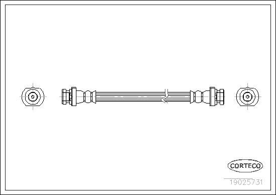 Corteco 19025731 - Jarruletku inparts.fi