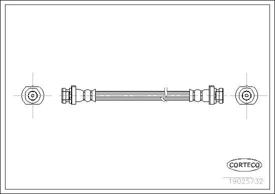 Corteco 19025732 - Jarruletku inparts.fi