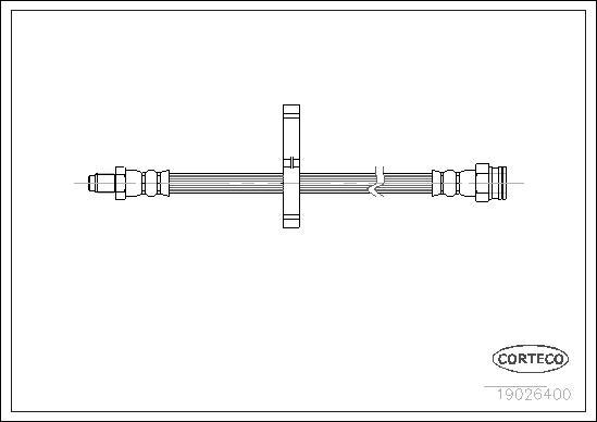 Corteco 19026400 - Jarruletku inparts.fi