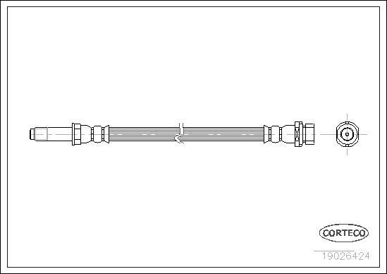 Corteco 19026424 - Jarruletku inparts.fi