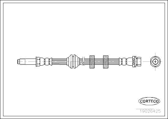 Corteco 19026425 - Jarruletku inparts.fi