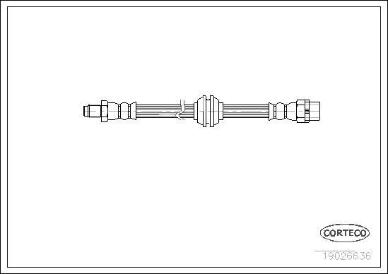 Corteco 19026636 - Jarruletku inparts.fi