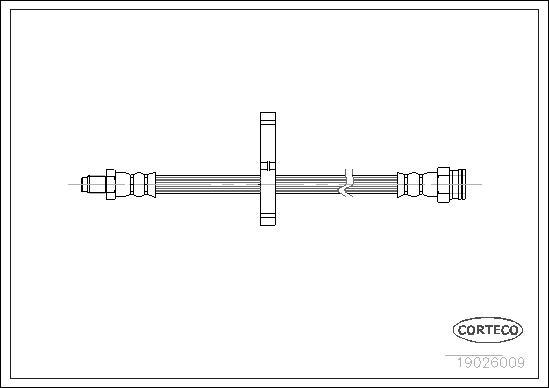 Corteco 19026009 - Jarruletku inparts.fi