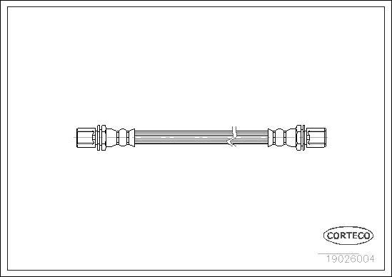 Corteco 19026004 - Jarruletku inparts.fi